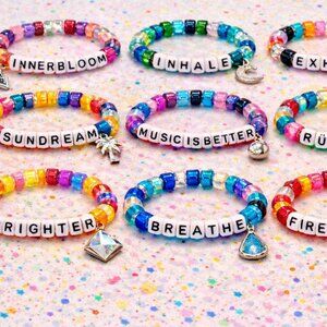 RUFUS DU SOL | set of 10 Kandi festival / rave beaded bracelets